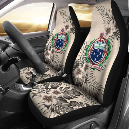 Samoa Car Seat Covers The Beige Hibiscus (Set Of Two)