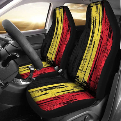Belgium Grunge Flag Car Seat Cover