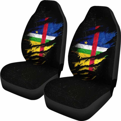 Central African Republic In Me Car Seat Covers - Special Grunge Style