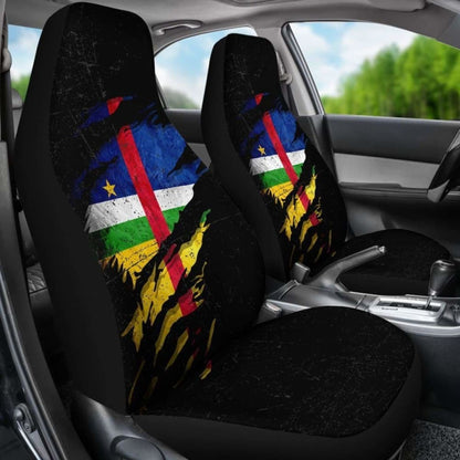 Central African Republic In Me Car Seat Covers - Special Grunge Style