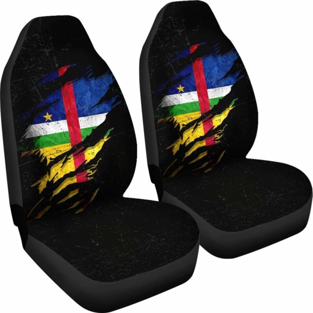 Central African Republic In Me Car Seat Covers - Special Grunge Style