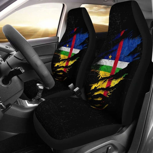 Central African Republic In Me Car Seat Covers - Special Grunge Style