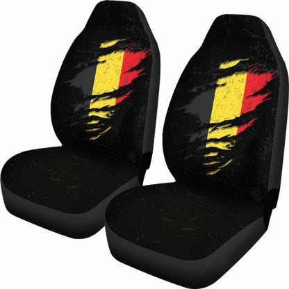 Belgium In Me Car Seat Covers - Special Grunge Style (Set Of Two)