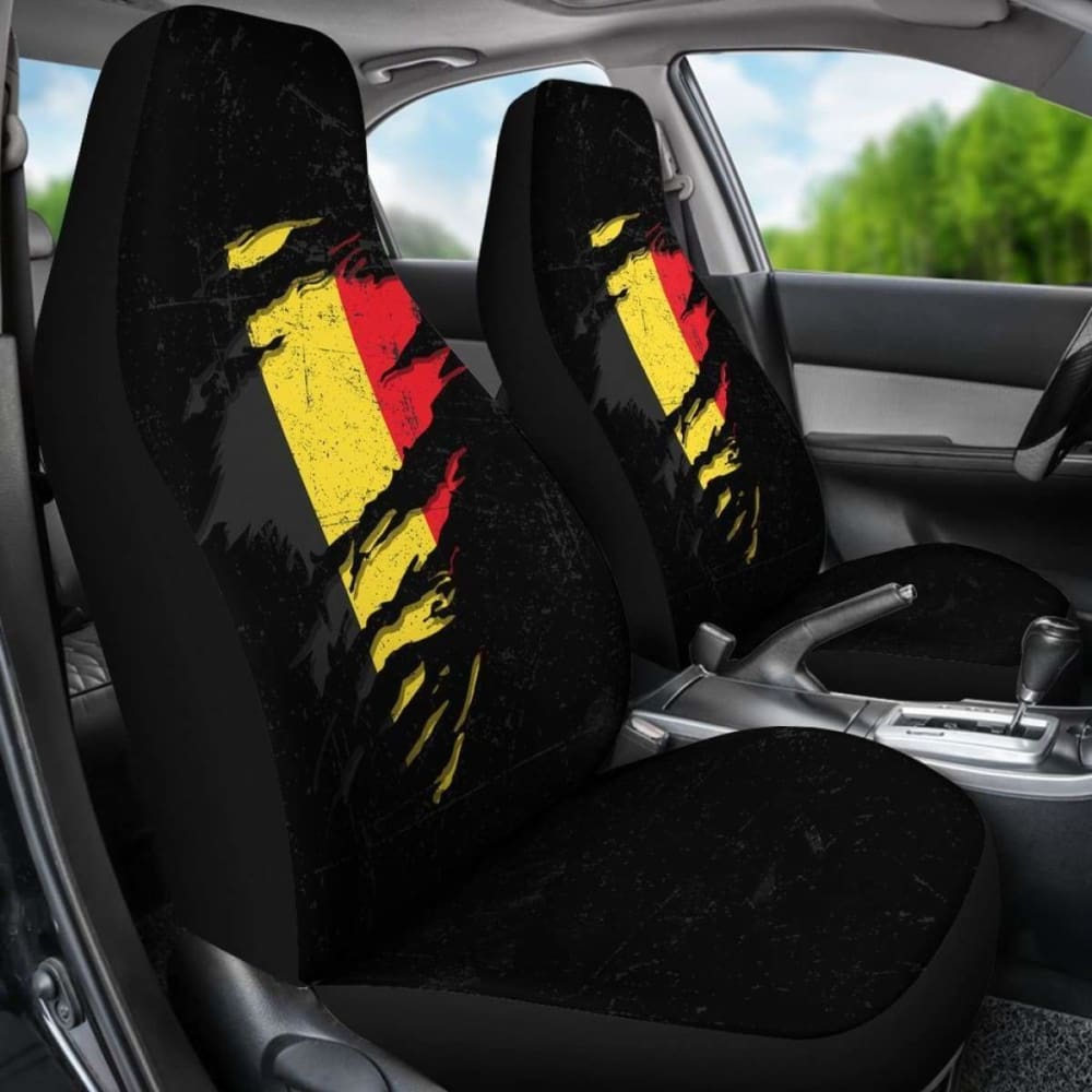 Belgium In Me Car Seat Covers - Special Grunge Style (Set Of Two)