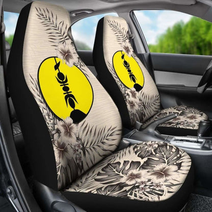 New Caledonia Car Seat Covers The Beige Hibiscus (Set Of Two)