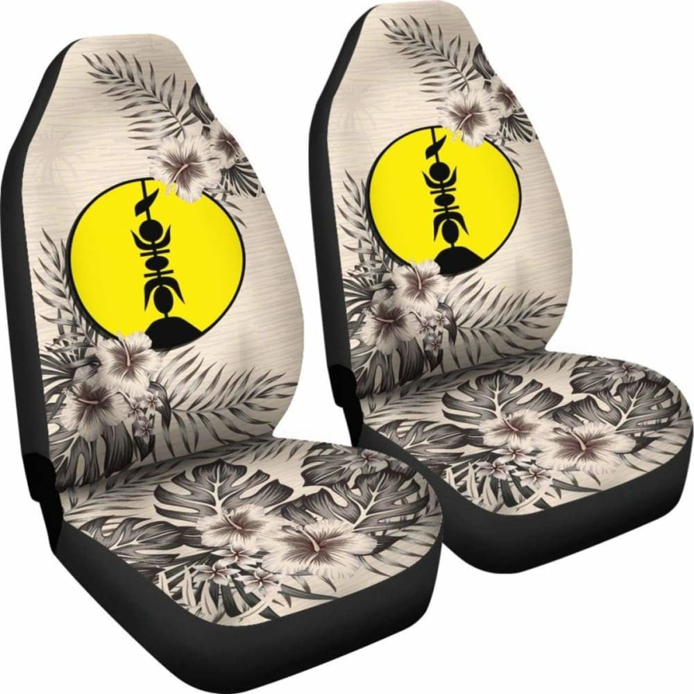 New Caledonia Car Seat Covers The Beige Hibiscus (Set Of Two)