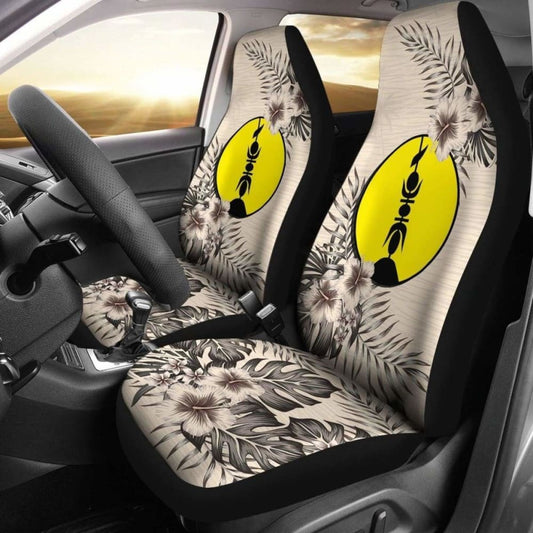 New Caledonia Car Seat Covers The Beige Hibiscus (Set Of Two)