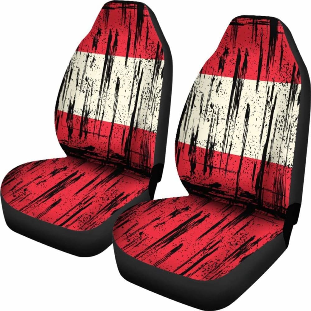 Austria Grunge Flag Car Seat Cover