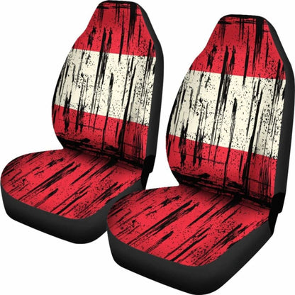 Austria Grunge Flag Car Seat Cover