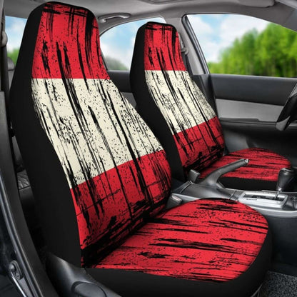 Austria Grunge Flag Car Seat Cover