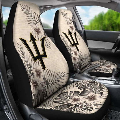 Barbados Car Seat Covers The Beige Hibiscus (Set Of Two)