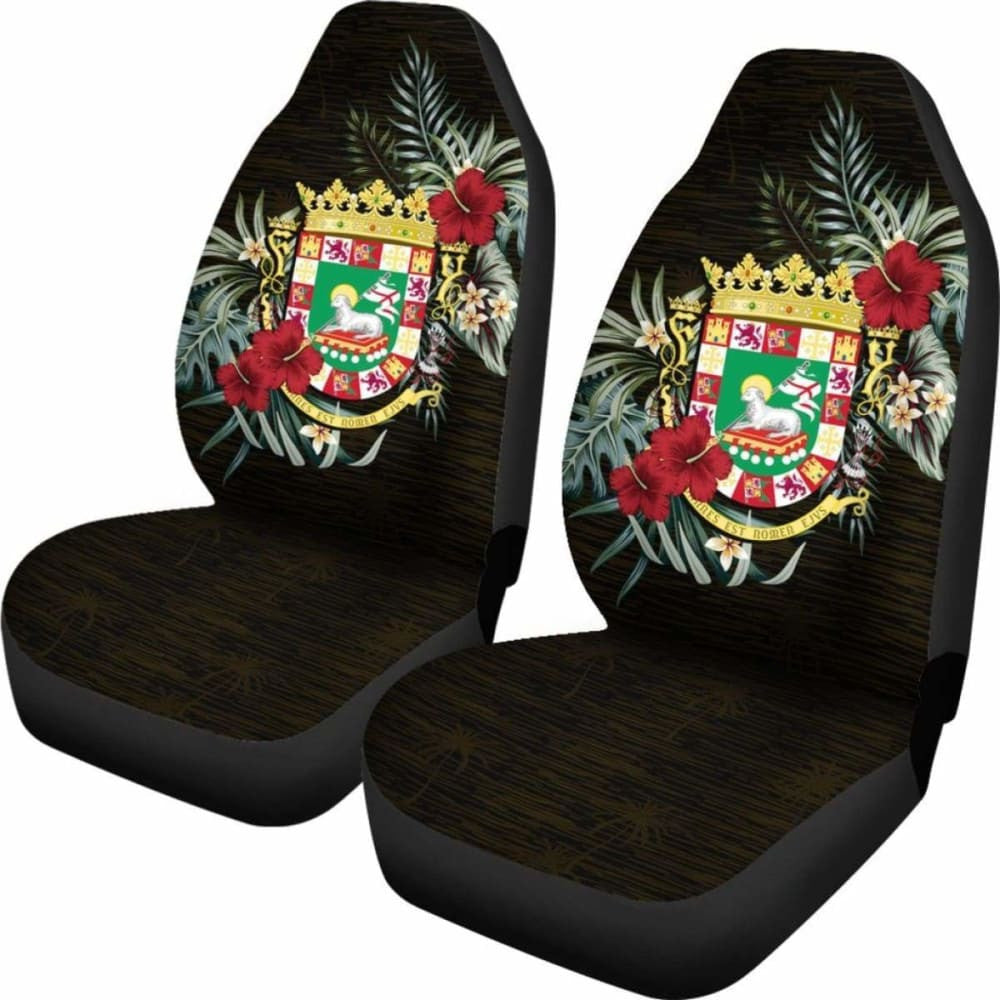 Puerto Rico Hibiscus Car Seat Covers