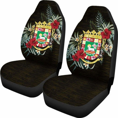 Puerto Rico Hibiscus Car Seat Covers