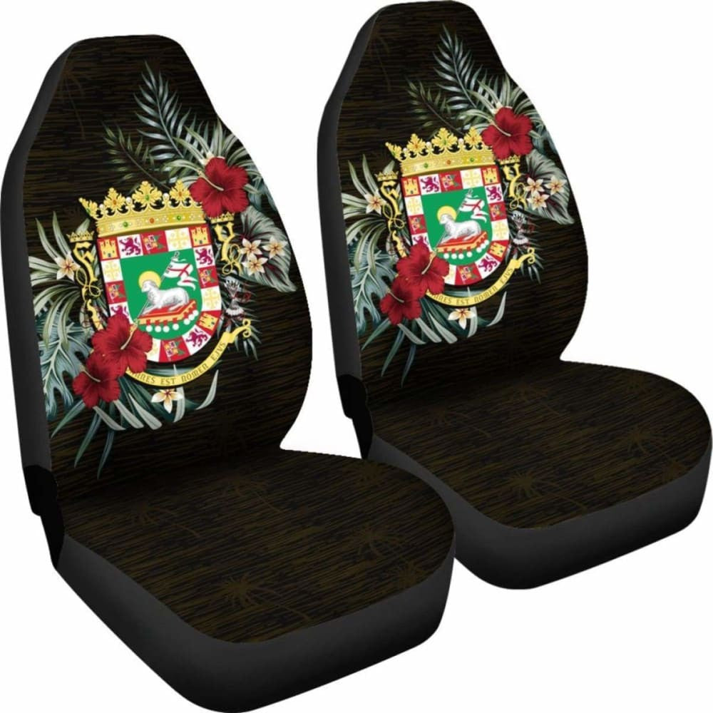 Puerto Rico Hibiscus Car Seat Covers