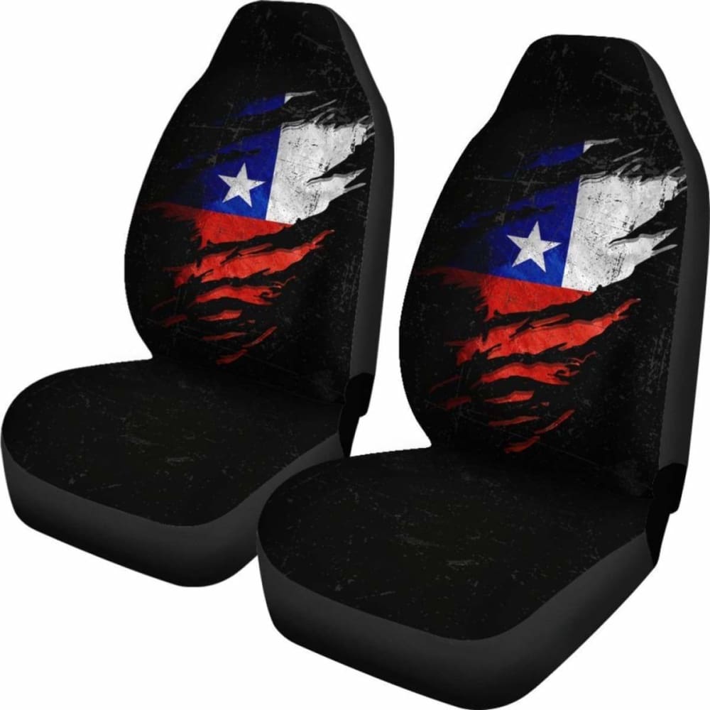 Chile In Me Car Seat Covers - Special Grunge Style (Set Of Two)