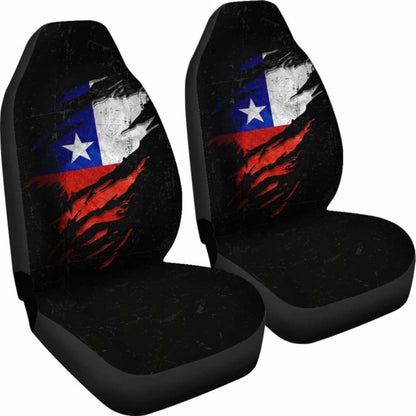 Chile In Me Car Seat Covers - Special Grunge Style (Set Of Two)