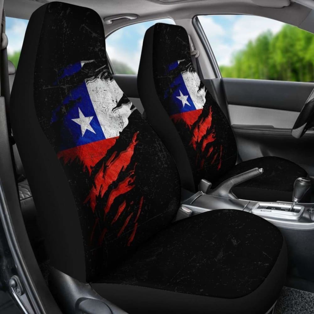 Chile In Me Car Seat Covers - Special Grunge Style (Set Of Two)