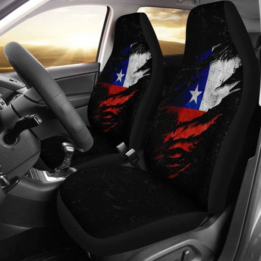 Chile In Me Car Seat Covers - Special Grunge Style (Set Of Two)