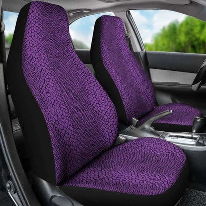 Purple Snake Skin Lizard Scales Reptile Car Seat Covers