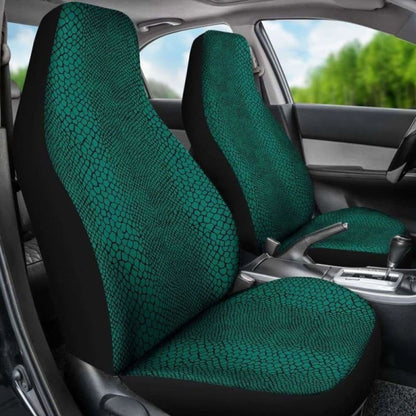 Teal Lizard Reptile Snake Skin Scales Car Seat Covers