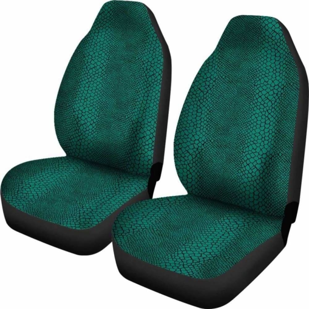 Teal Lizard Reptile Snake Skin Scales Car Seat Covers