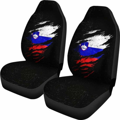 Slovenia In Me Car Seat Covers - Special Grunge Style
