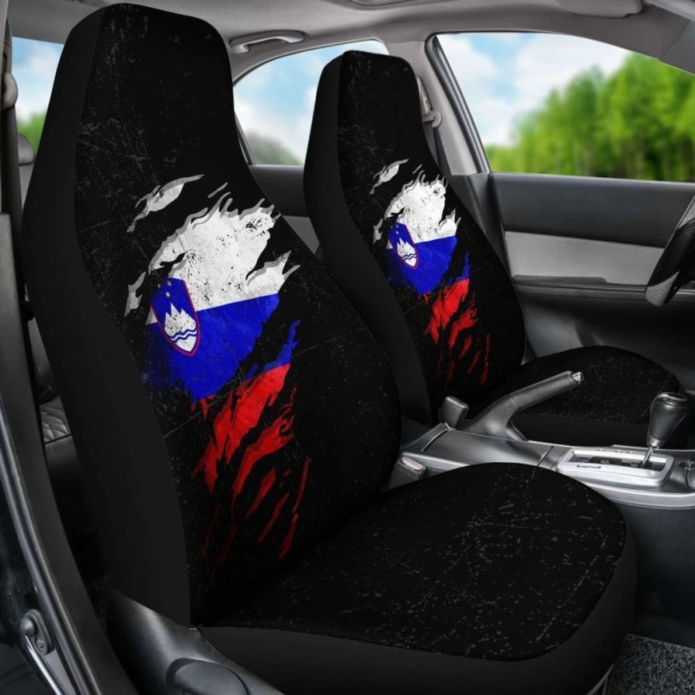 Slovenia In Me Car Seat Covers - Special Grunge Style