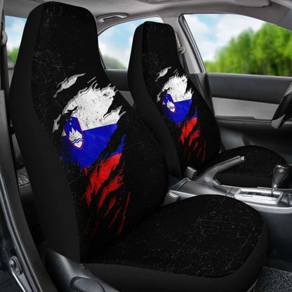 Slovenia In Me Car Seat Covers - Special Grunge Style