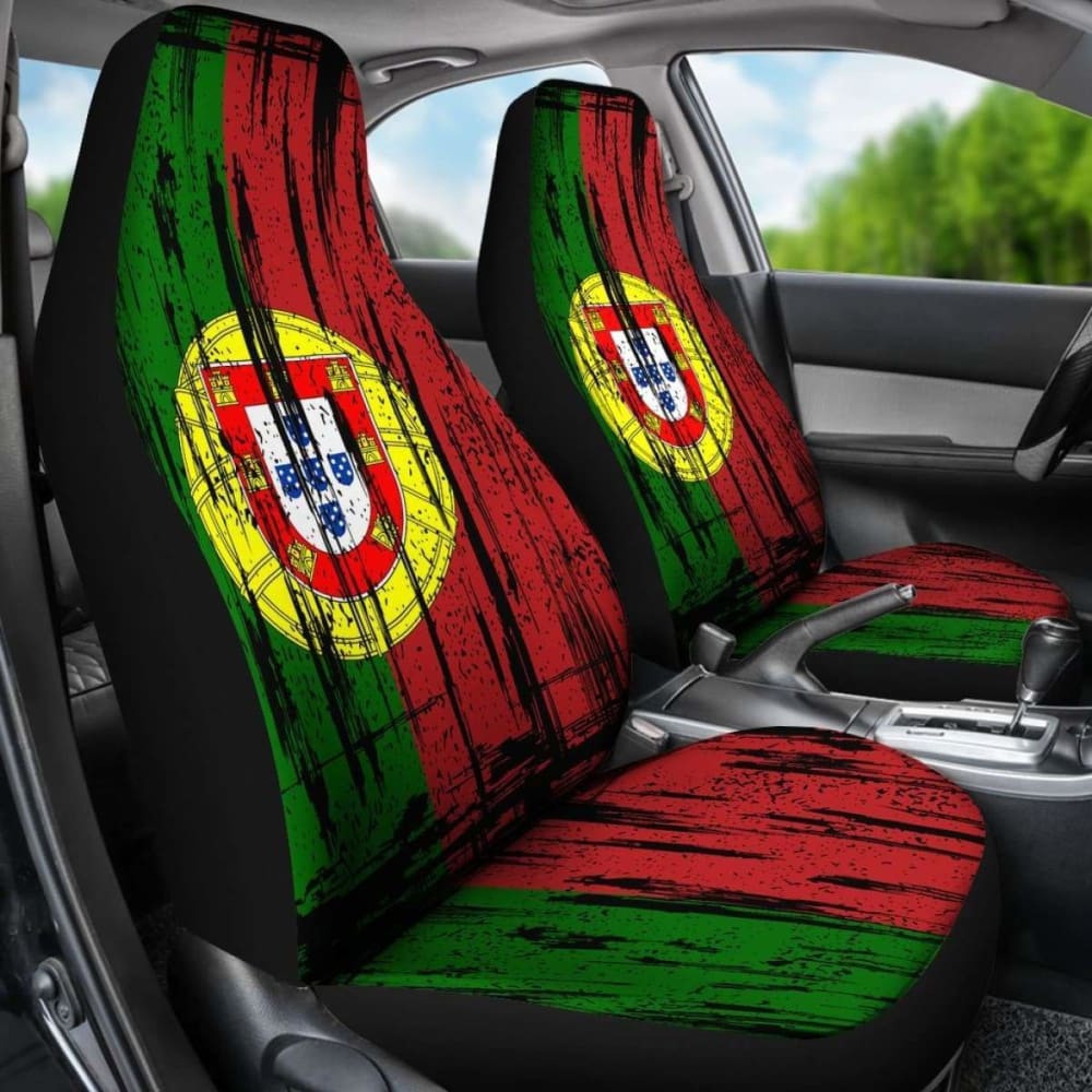 Portugal Grunge Flag Seat Covers