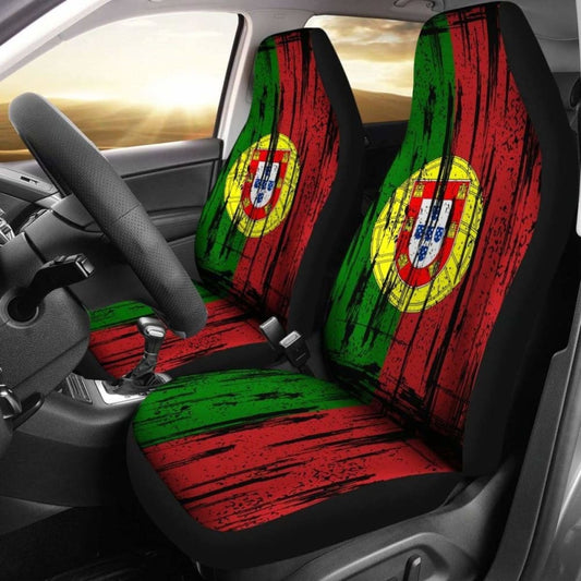 Portugal Grunge Flag Seat Covers