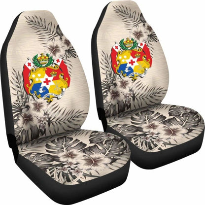 Tonga Car Seat Covers The Beige Hibiscus (Set Of Two)