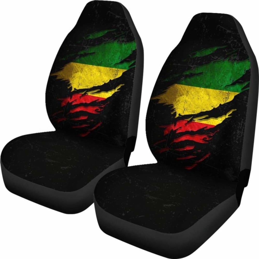 Ethiopia In Me Car Seat Covers - Special Grunge Style (Set Of Two)