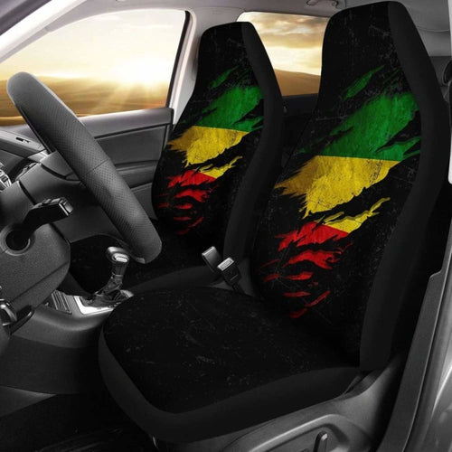 Ethiopia In Me Car Seat Covers - Special Grunge Style (Set Of Two)