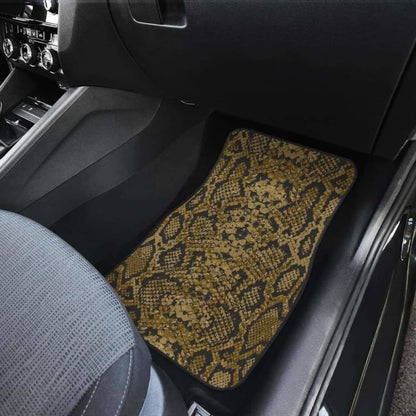 Snake Skin Pattern Front And Back Car Mats