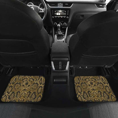 Snake Skin Pattern Front And Back Car Mats