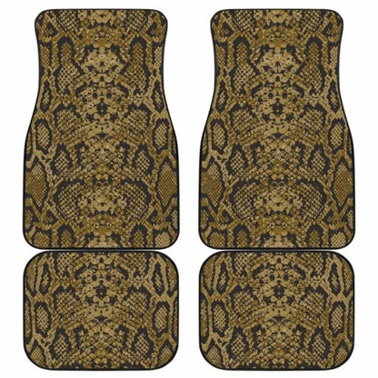 Snake Skin Pattern Front And Back Car Mats