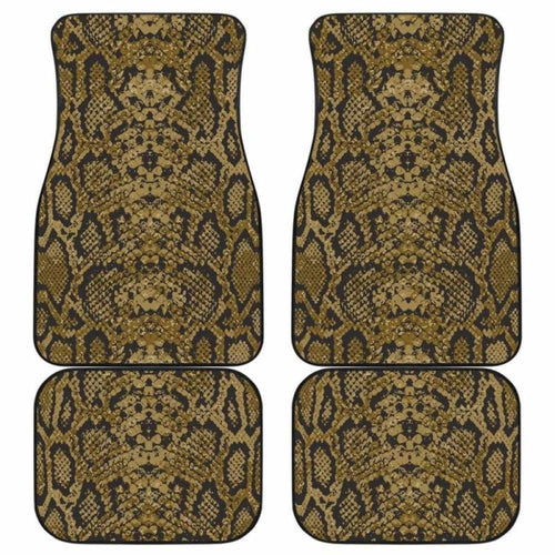 Snake Skin Pattern Front And Back Car Mats