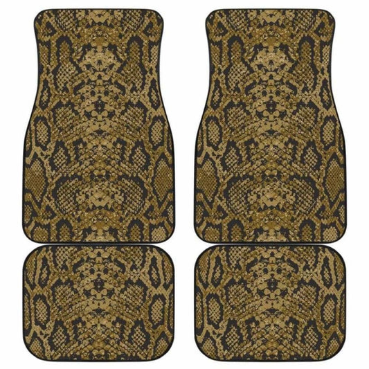 Snake Skin Pattern Front And Back Car Mats