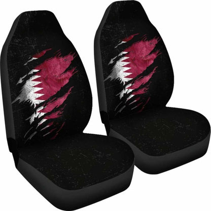 Qatar In Me Car Seat Covers - Special Grunge Style