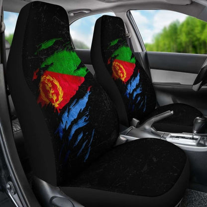 Eritrea In Me Car Seat Covers - Special Grunge Style (Set Of Two)