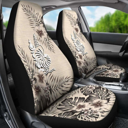 New Caledonia Car Seat Covers The Beige Hibiscus (Set Of Two)