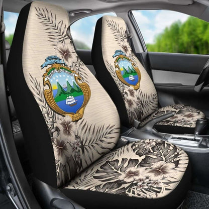 Costa Rica Car Seat Covers The Beige Hibiscus (Set Of Two)