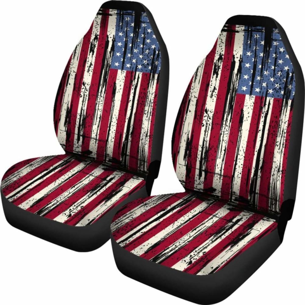 United States Grunge Flag Car Seat Cover