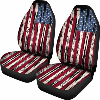 United States Grunge Flag Car Seat Cover