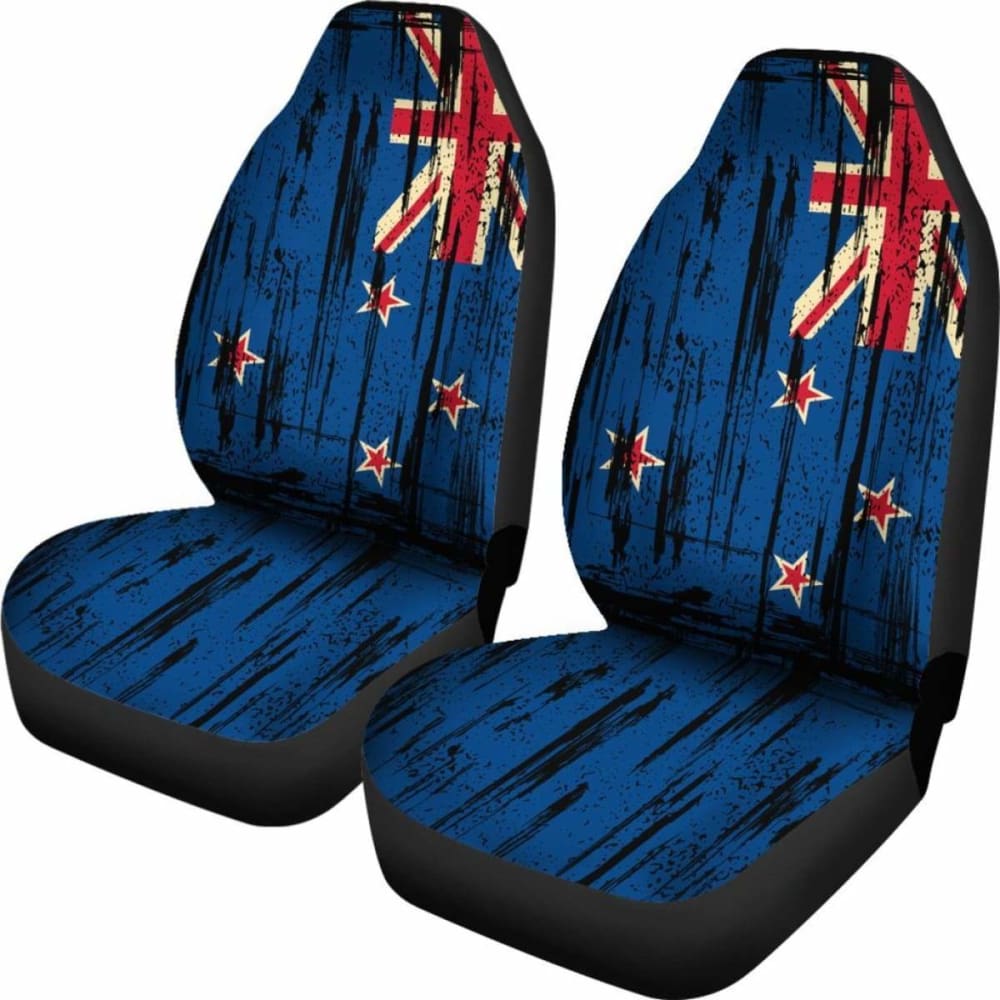 New Zealand Grunge Flag Car Seat Cover