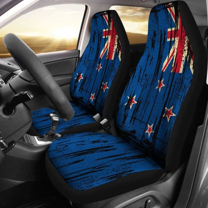New Zealand Grunge Flag Car Seat Cover