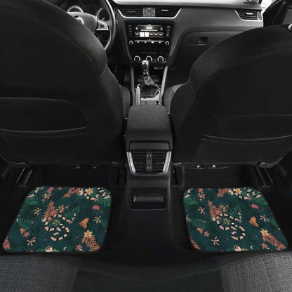 Snake Forest Pattern Front And Back Car Mats