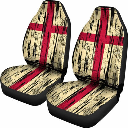 England Grunge Flag Car Seat Cover