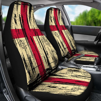 England Grunge Flag Car Seat Cover