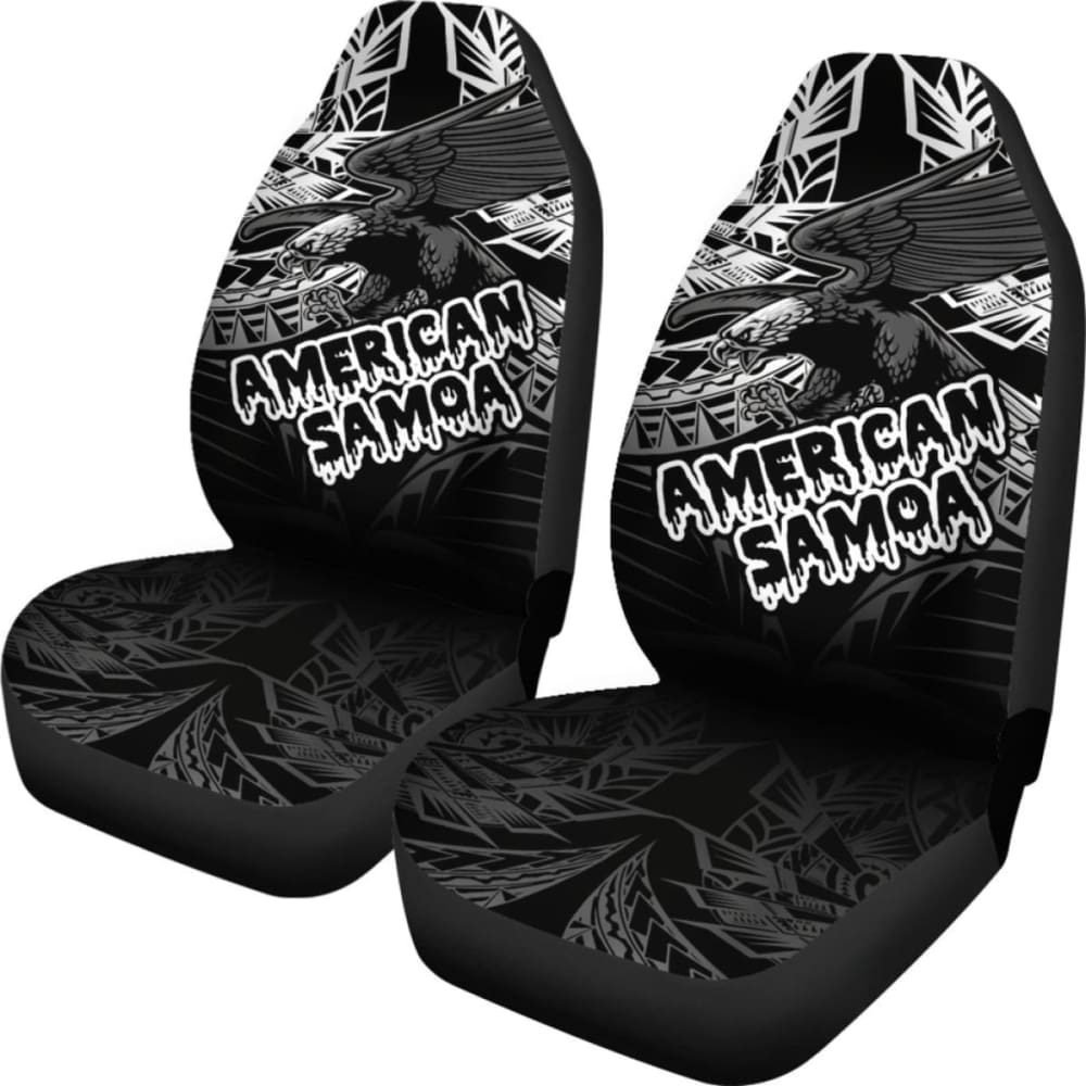 American Samoa Polynesian Car Seat Covers - Eagle Tribal Pattern -